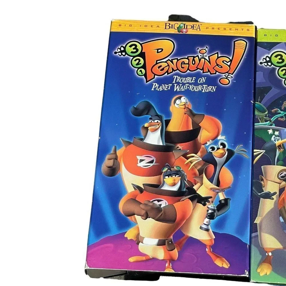 3-2-1 Penguins VHS Lot Of 5 Episodes 1-5 Big Idea